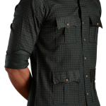 Dark Green Hunting Style Cotton Printed Shirt - Wilderness Mastery | Jaipurio